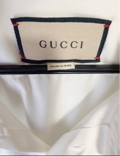GUCCIホワイトシャツ　刺繍