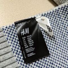 新品 H＆M ニット帽 50-51cm マフラー 110×15cm グレーの画像