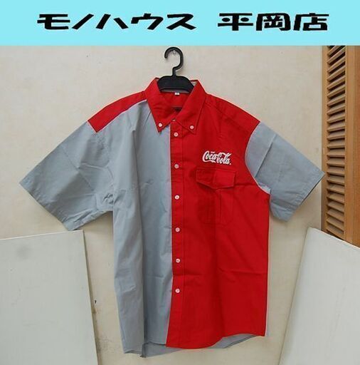 CocaCola ワークシャツ 半袖 LLサイズ レッド×グレー シドニー オリンピック 2000 コカコーラ  札幌市 清田区 平岡