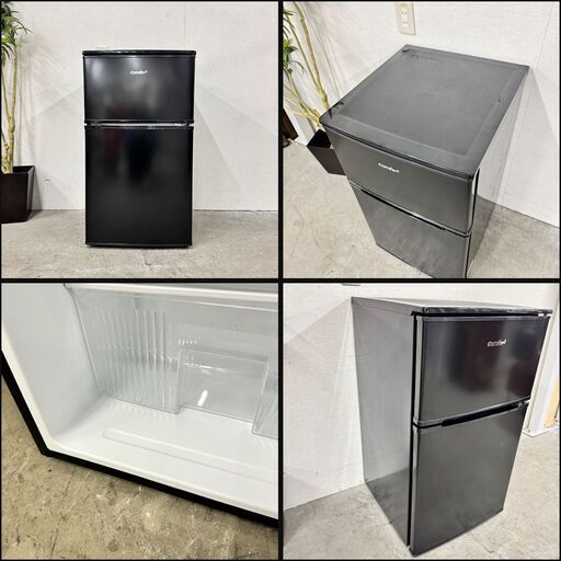  15341  Comfee 一人暮らし2D冷蔵庫 2023年製 90Ｌ ◆大阪市内・東大阪市他 5,000円以上ご購入で無料配達いた