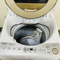 SHARP シャープ 全自動電気洗濯機 ES‐GV9C‐N 9.0kg 2019年製の画像