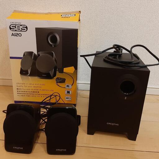 値下げ！CREATIVE  ステレオスピーカー　SBS  A120  ブラック