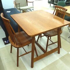 GART 木製ダイニングセット 二人用 オークブラウン系 チェア2脚