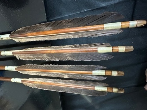 弓道 竹矢 四本 92.5cm 近的矢