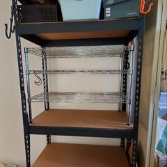 棚　黒　使用一年　21日までの画像