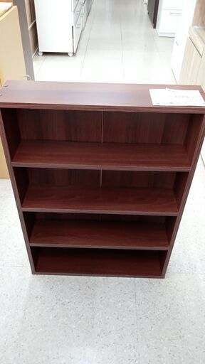 ★ジモティ割あり★  本棚 茶 H84×D15×W60 クリーニング済み TJ3397