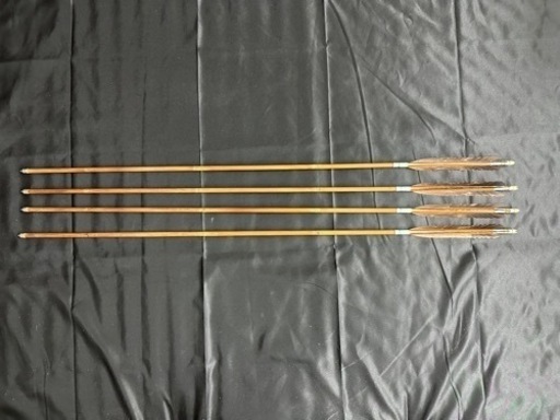 弓道 三郎竹矢 四本 93cm 近的矢
