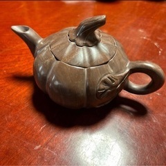 中国 カボチャ急須 骨董品 古美術 南瓜 茶道具 ポット アンティークの画像