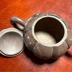 中国 カボチャ急須 骨董品 古美術 南瓜 茶道具 ポット アンティークの画像