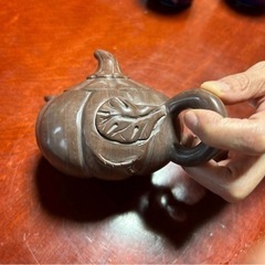中国 カボチャ急須 骨董品 古美術 南瓜 茶道具 ポット アンティークの画像