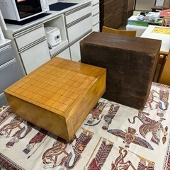 【年代物‼️】将棋盤 へそあり 木製覆い付き