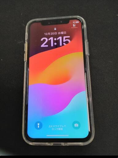 ★【iPhone】iPhoneXS　256G シルバー　バッテリー交換済み 100% クリアケース付き【店頭販売のみ】