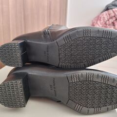 【未使用に近い】黒　美脚ロングブーツ　23㎝　ストレッチの画像