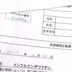 【A型脳症注意】インフルエンザワクチンを打ってきました。の画像