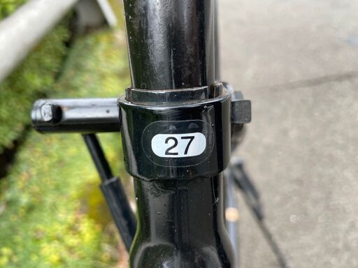 自転車　No.1184　ブラック　27インチ　LEDライト　ベル付き　【リサイクルショップどりーむ鹿大前店】