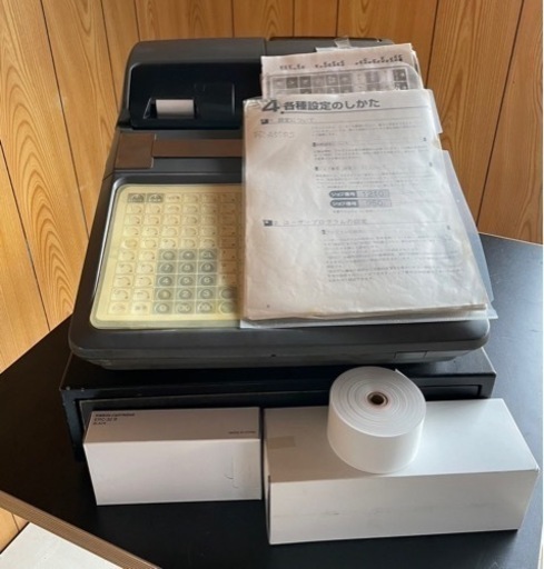 【動作確認済み】業務用 SHARP 電子レジスター 本体 ER-A550 黒/ブラックキャッシュ 電子 店舗 飲食店 レジスター 100品登録 大阪