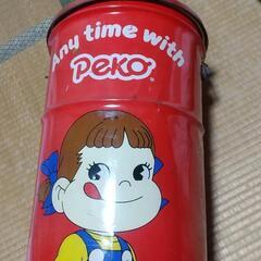   不二家　ペコちゃんバケツ缶　PEKO ばけつ缶　スツール缶  