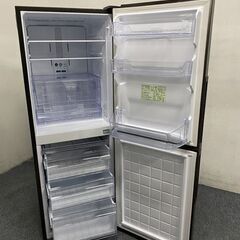 高年式!2022年製! シャープ/SHARP 2ドア冷凍冷蔵庫 280L メガフリーザー プラズマクラスター SJ-PD28H-T ブラウン 中古 店頭引取歓迎 R7847の画像