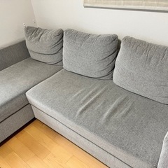 3人掛け、ソファーベッド、グレーの画像