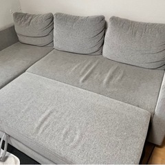 3人掛け、ソファーベッド、グレーの画像