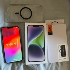 iPhone 14 plus 128GB 正規SIMフリー ケース付き