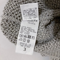 オーラリー　FLAT YARN MESH KNIT ニット サイズ 3の画像