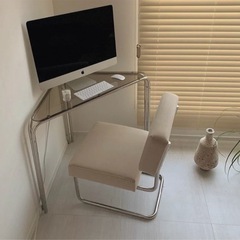 6JOHAN COMPACT CLEAR DESK - クリア ...