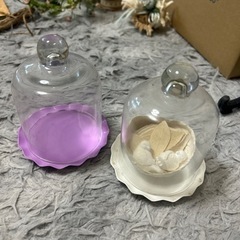 2点ガラスドーム、ミニの画像