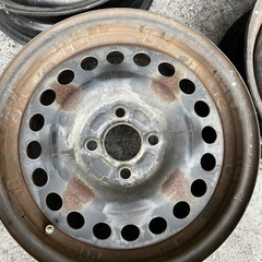 15インチ/中古スチールホイール4本