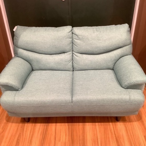 【トレファク神戸南店】2人掛けソファー　グリーン【取りに来られる方限定】