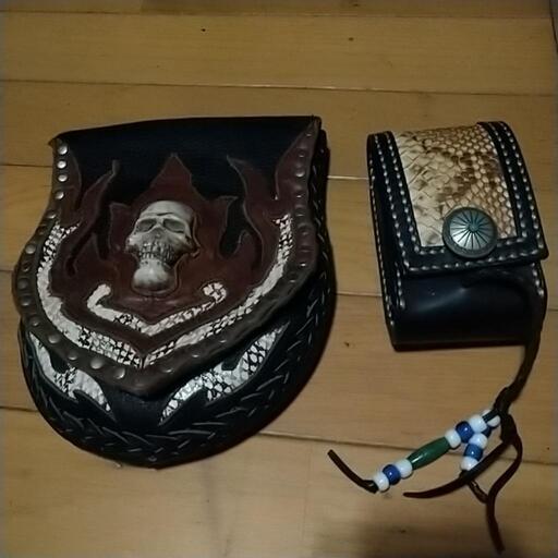 美品！本革！メディソンバック！シガレットケース！セット！