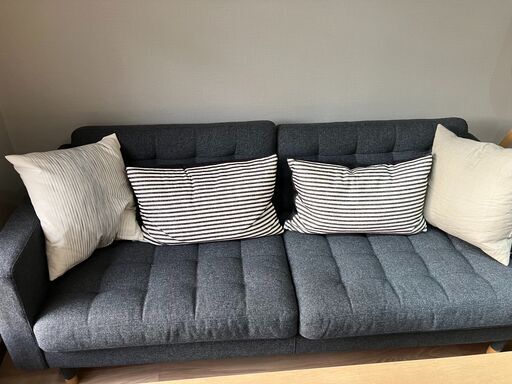 【1万円値下げしました！】IKEA ソファー ３人掛け LANDSKRONA ランズクローナ クッション付き