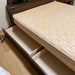 【取引決定】　フランスベッド　収納付きダブルサイズの画像