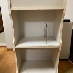 小型本箱　鏡付き