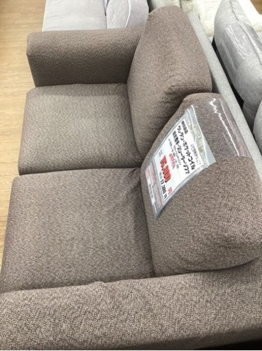 KL-58【新入荷　リサイクル品】無印良品　ウレタン　ポケットコイル　2シーターソファ　ブラウン