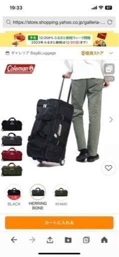Coleman キャリーバッグ