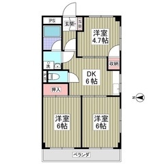 （（３ＤＫ））💖草加市💖谷塚駅徒歩１４分💖敷金礼金０円💖フリーレ...