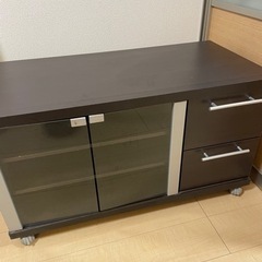 テレビボード　引出し付きの画像