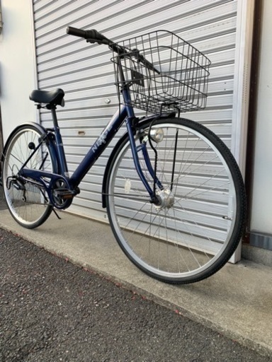 ☆前後タイヤ新古品☆   27型　6S  LEDオートライトシティーサイクル　防犯登録料込価格︎‼︎