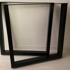 KANADEMONO　THE LEGS / スクエア × Black Steel / 2脚セットの画像