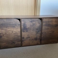 カラーボックス　ダークブラウン①