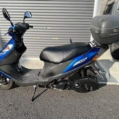 スズキ アドレスV125G 書類　鍵あり　シート張り替え　バッテリー新品　通勤　通学　エンジン始動参考動画あり　奈良県　広陵町の画像