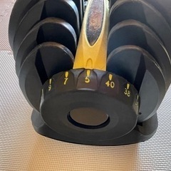 可変式ダンベル　40kg×2個、トレーニングベンチのセットの画像