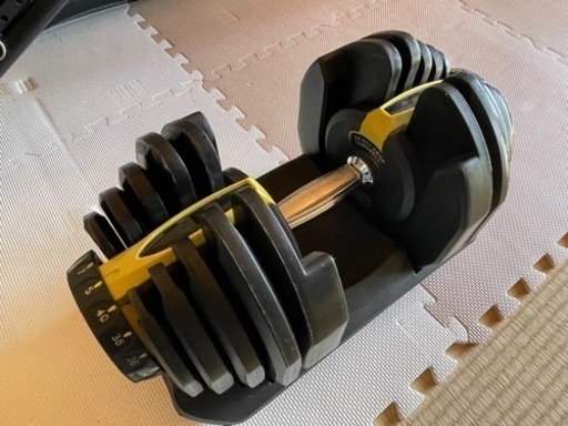 可変式ダンベル　40kg×2個、トレーニングベンチのセット