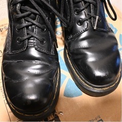 Dr.Martens ドクターマーチン 8ホール 黒 ブラック 24cm UKの画像