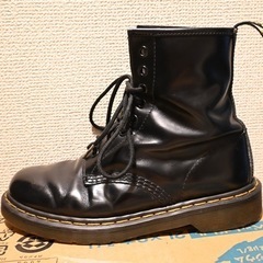 Dr.Martens ドクターマーチン 8ホール 黒 ブラック 24cm UKの画像