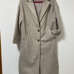 新品チェスターコート　グレーベージュの画像