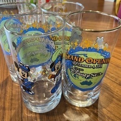 ディズニーシー　ガラスコップ