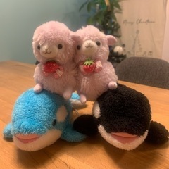 ぬいぐるみ　4つの画像