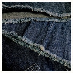 ご購入者様決定꒰Boka nii꒱ハイウエスト サイドリボン デーパードデニム ジーンズの画像